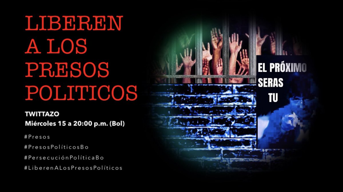 AdriAeroshk5's tweet photo. #Bolivia🇧🇴  no nos olvidemos del #Twittazo hoy a las 8PM y en apoyo a la @Pol_Boliviana haremos un espacio con @Guadalu69180647 
#yoapoyoamipolicia
#Presos
#PresosPolíticosBo
#PersecuciónPolíticaBo
#LiberenALosPresosPolíticos https://t.co/cj9wD0OK3m