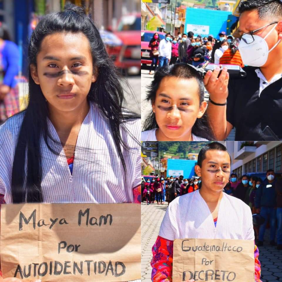 PrensaComunitar's tweet image. "No hubo consulta hacia los pueblos indígenas. Según el artista "la independencia" fue un cambio jurídico político para favorecer a las elites criollas, obtuvieron poder y nombraron a los indígenas guatemaltecos cortándoles el pelo 
#Nadaquecelebrar

📸 José Dru