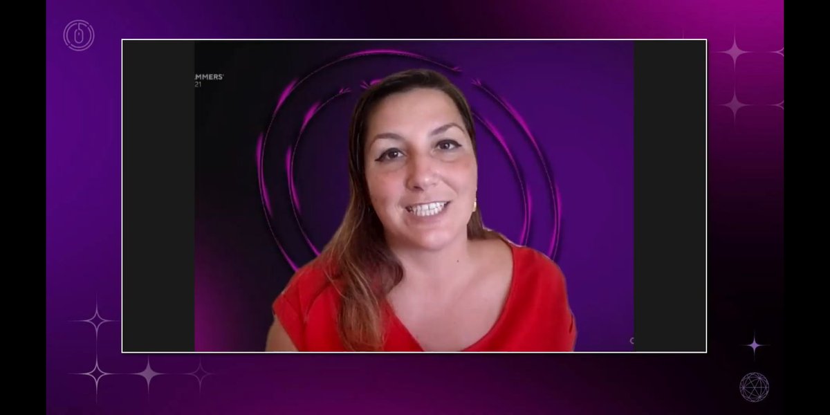 ioana_cis's tweet photo. Another 3h of moderating talks at #ProgrammersWeek2021 by @wearesoftvision. I've decided to change the background for each one and match the speakers 😅
But yeah.. a normal photo while speaking? Not gonna happen. https://t.co/JZySuWVmbp