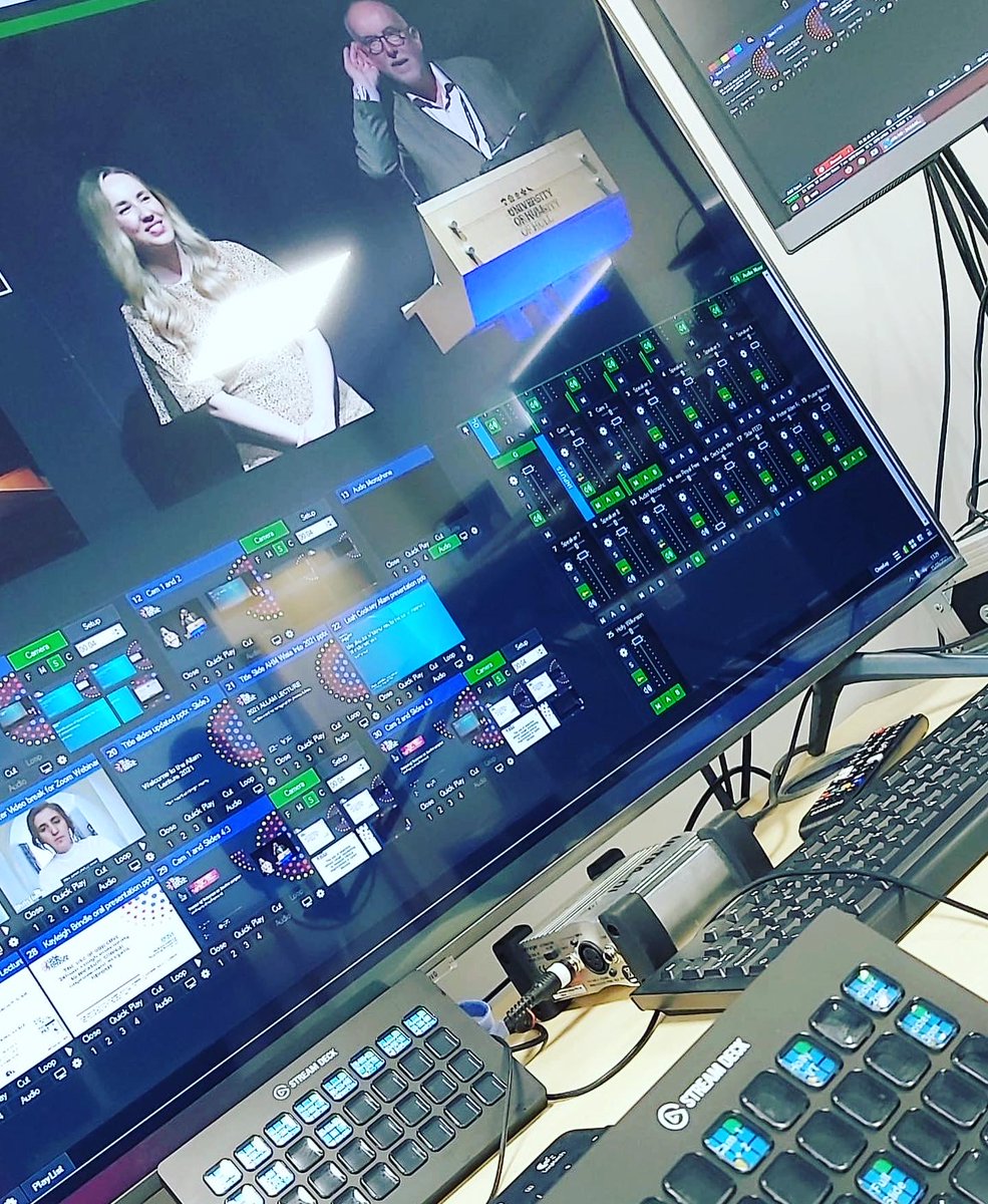 firstsightmedia's tweet photo. Our #FirstSightMedia #Team are working hard today, split across two #venues on a #hybridevent with @HullYorkMed
⭐️ Team 1 at the #venue - 🎥#cameras & 🎙#audio with a #physicalaudience 🙌
⭐️ Team 2 at #FSMHQ managing the 🖥 #livefeed and feeding the #webinar via our #studio💡 https://t.co/7RTAU25gAh