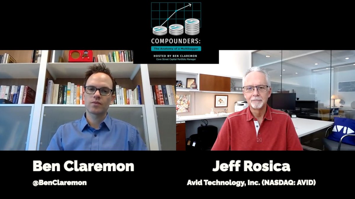 Avid's tweet photo. It’s a tour de force from @CompoundersPod’s special guest Avid CEO @JeffJRosica, with a sweeping account of #TeamAvid’s adaptability and innovation in service to the media and entertainment sector

▶️ https://t.co/Xjk5nqhwLd

$AVID #compounders #podcast #interview #avid #ceo https://t.co/YhNwLOK68Q