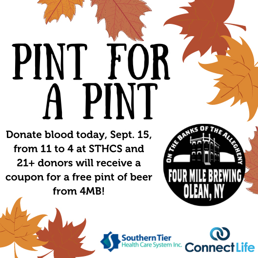 STHCS150's tweet photo. Donate blood today, Sept. 15, from 11 to 4 at STHCS and 21+ donors will receive a coupon for a free pint of beer from 4MB! Make an appointment at: https://t.co/xiXaZbnpxu https://t.co/YXna7jSLRS