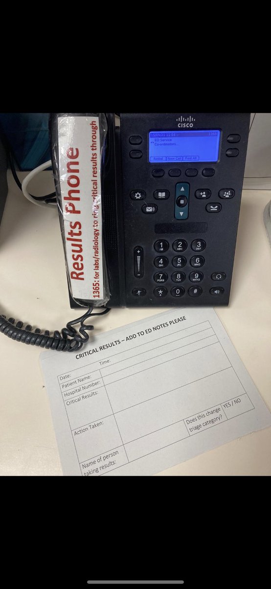 ProudToImprove's tweet photo. ED doctor Eamonn, along with the teams from Blood Sciences and Radiology, have started testing a dedicated phone line for communicating critical results for emergency patients. And @ebdocherty has found the best ring tone for it…
#GiveitaGoWeek #qualityimprovement https://t.co/tVq305yjxs