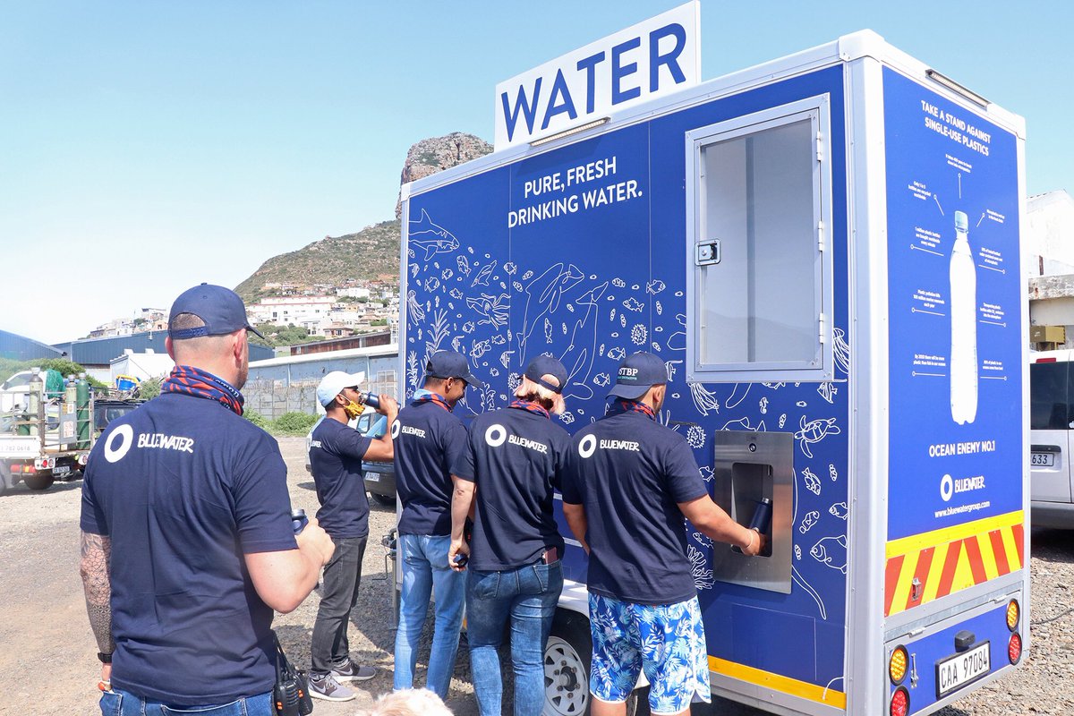 AfricaBluewater's tweet photo. We will be providing #SeaTheBiggerPictureโs Witsands beach clean-up with one of our #BluewaterTrailers so that all the volunteers can enjoy cold, fresh, purified drinking water on #WorldCleanUpDay๐ฐ๐ง https://t.co/vI0ADmR0Je