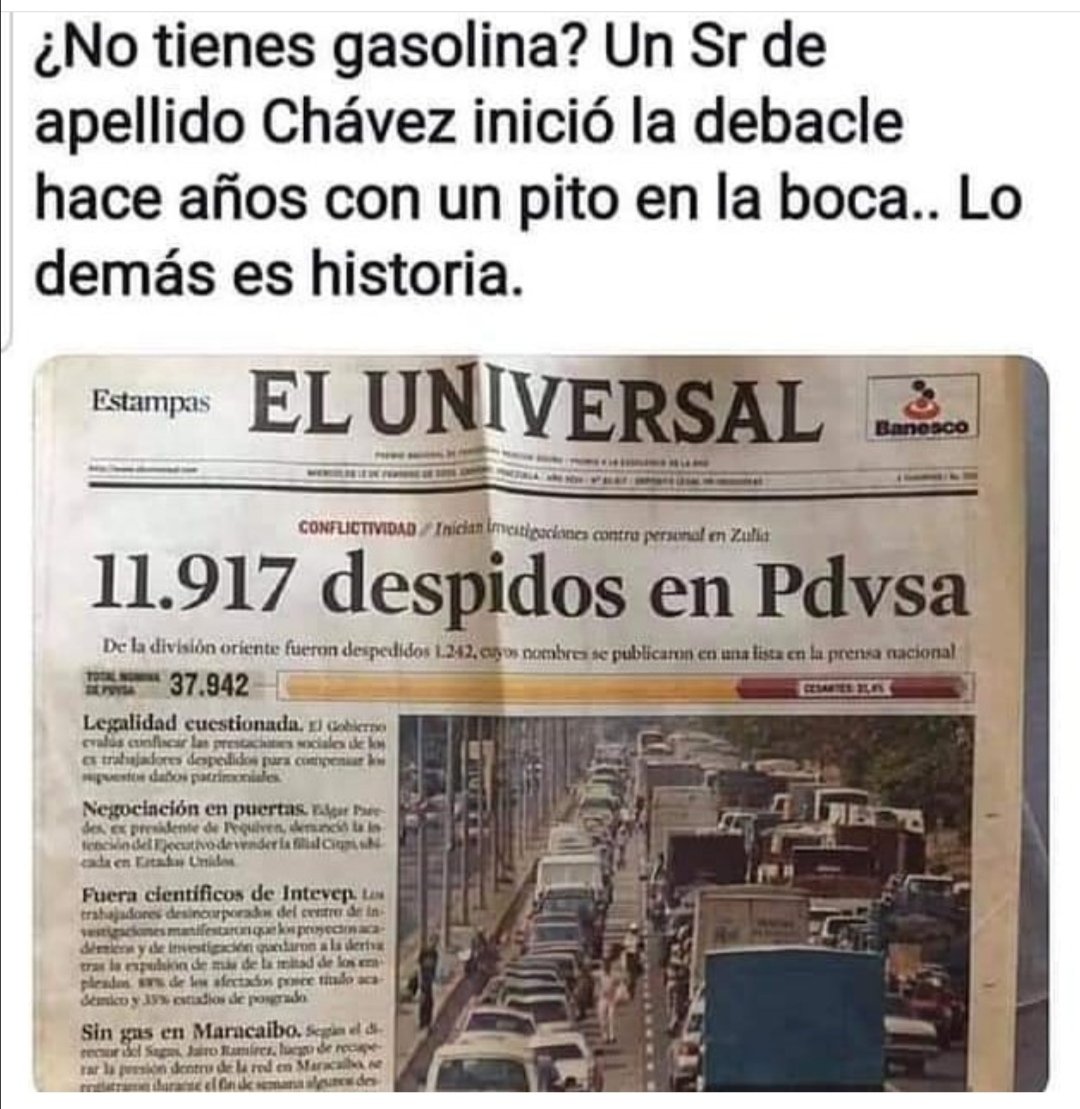 jaureguiba's tweet photo. Te recuerdas de esto? Este despido lo viví en carne propia con mi mamá despedida después de 35 años de la industria petrolera. Asi como muchas familias que también pasaron por la misma situación, Jamás se olvidara a este 🤡 https://t.co/ZXC9nhNHN8