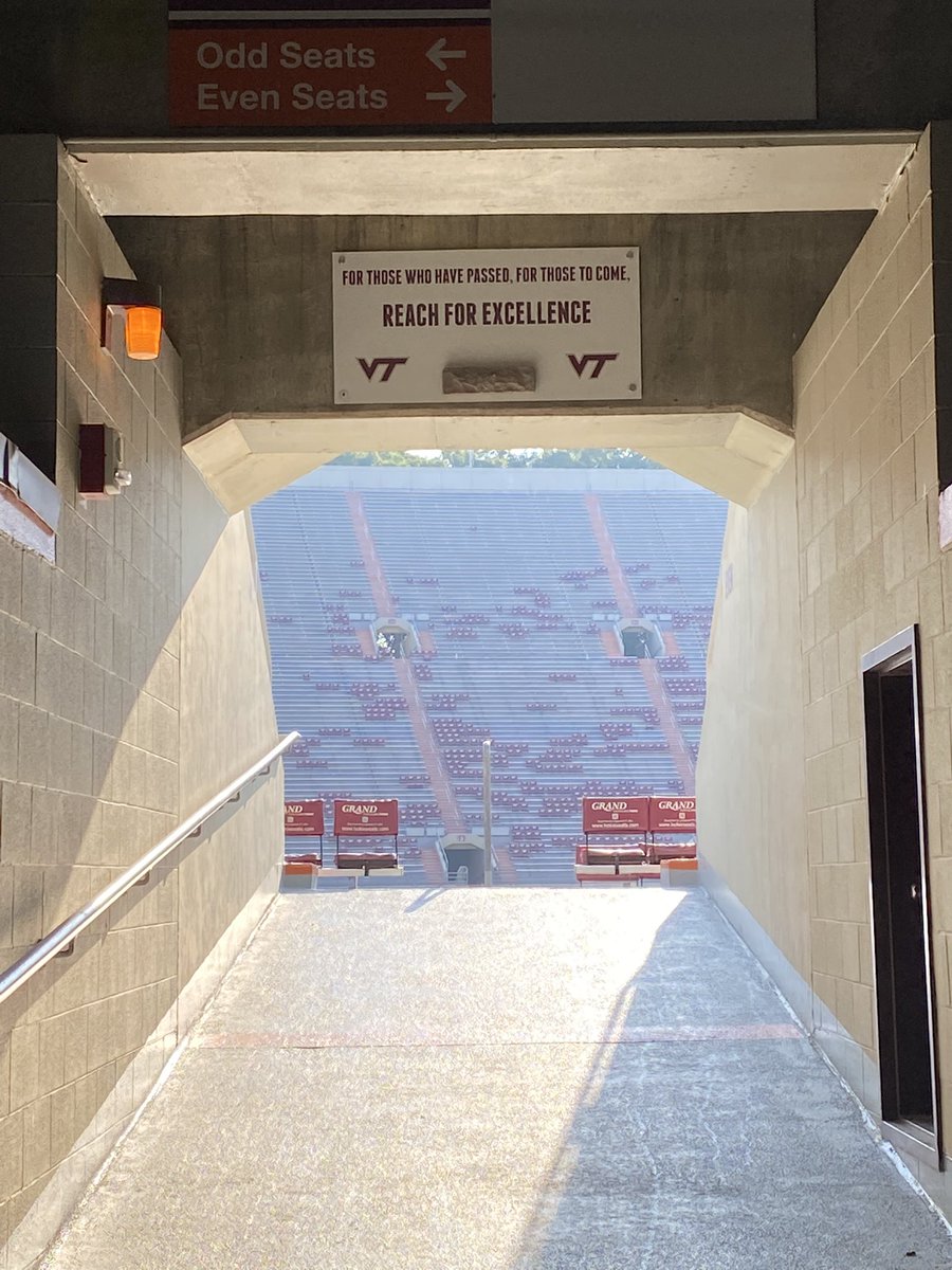 This is something we like; working on. Initial draft mock-up of what we’d like in each Lane Stadium portal next year. Stone a lil’ small in this one & lil’ too much vertical jump needed 😅. What do you think? #OurFansComeToParticipate #KeepJumping