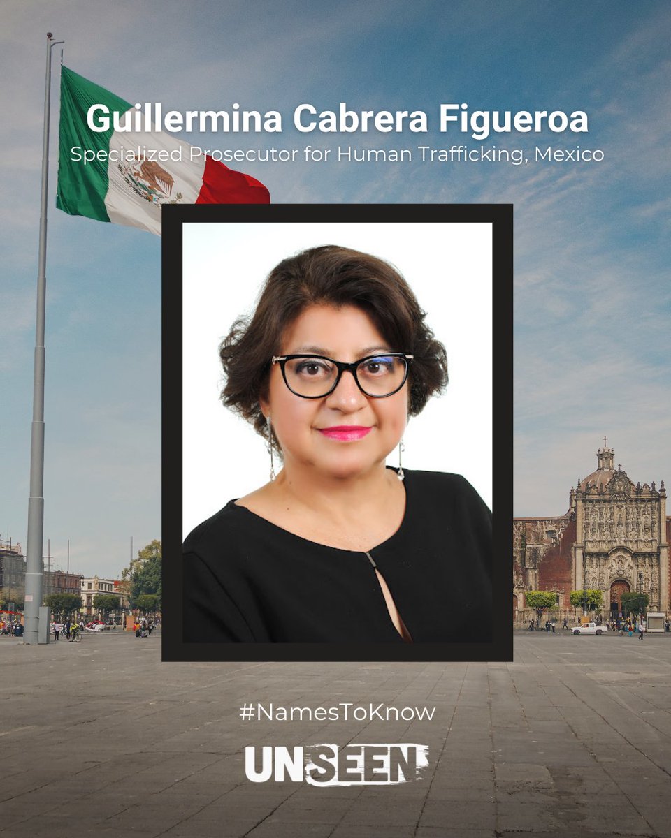 _weareunseen's tweet image. #NamesToKnow: Meet Guillermina Cabrera Figueroa. As special prosecutor for Mexico, her team has obtained 73 #humantrafficking convictions, issued 152 trafficking indictments, &amp;amp; initiated 941 trafficking investigations. 

Read: tipheroes.org/guillermina-ca…

#endhumantrafficking