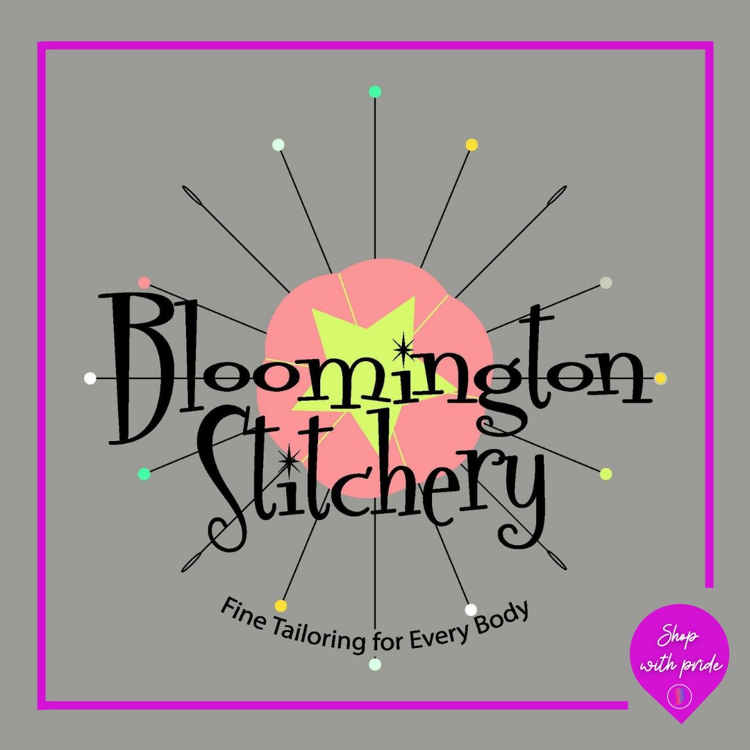indypride's tweet photo. Bloomington Stitchery is a body-positive, queer-owned tailoring & handmade gift shop, located in downtown @VisitBtown specializing in wedding gown alterations, tailoring, clothing repairs, & more.
Schedule your appointment & get more info https://t.co/7Jyei04oVE
#ShopWithPride https://t.co/e2Jwam2e8R