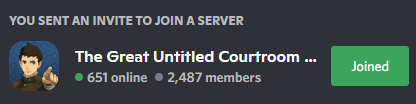 CourtUntitled's tweet photo. Untitled Courtroom is almost at 2.5k members. This is truly a poggers moment! #roadto2500 https://t.co/LrgnTWiLQk