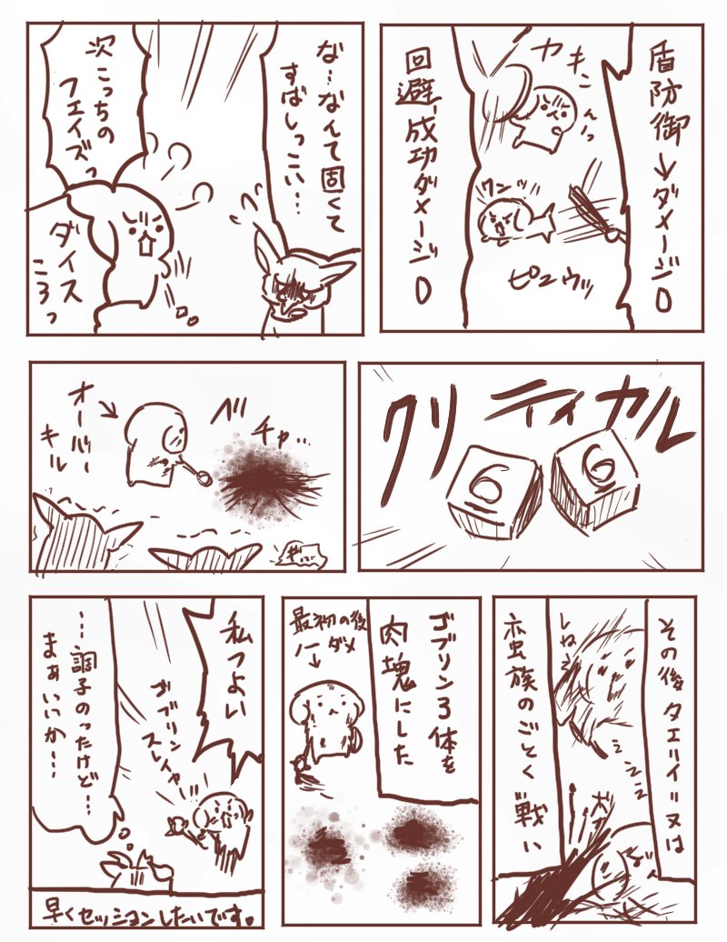 ゴブリンスレイヤーのTRPGで作ったキャラのテストプレイした 