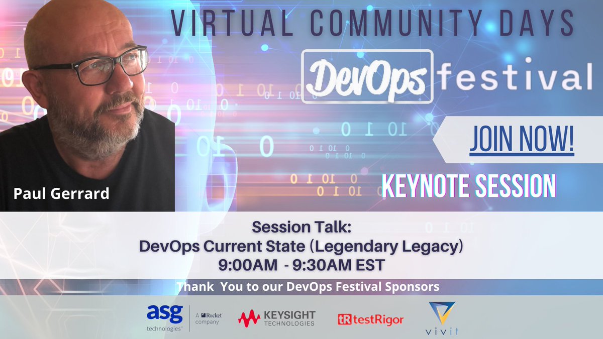 VivitWorldwide's tweet image. Join @paul_gerrard as he covers the principles of #DevOps - the importance of #Toolsmiths w/in #DevOps feat &amp;amp; all the tips &amp;amp; tricks you need to change your #DevOps pipeline landscape. 
Register Now!! bit.ly/3z2L1tP