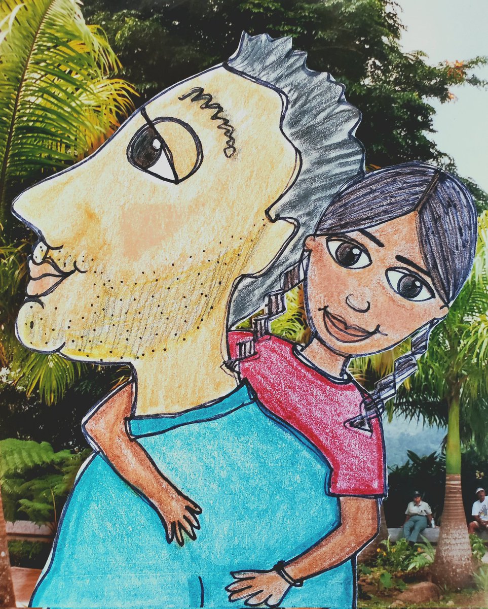 AdrianitaArts's tweet photo. Young Azalia loves using her vivid imagination, so when her papi starts showing signs of dementia, she is determined to help him the best way she knows how. Together, they go on a memorable journey to his home island, so that he never forgets. #LatinxPitch #PB #authorillustrator https://t.co/SiRxRZAZAV