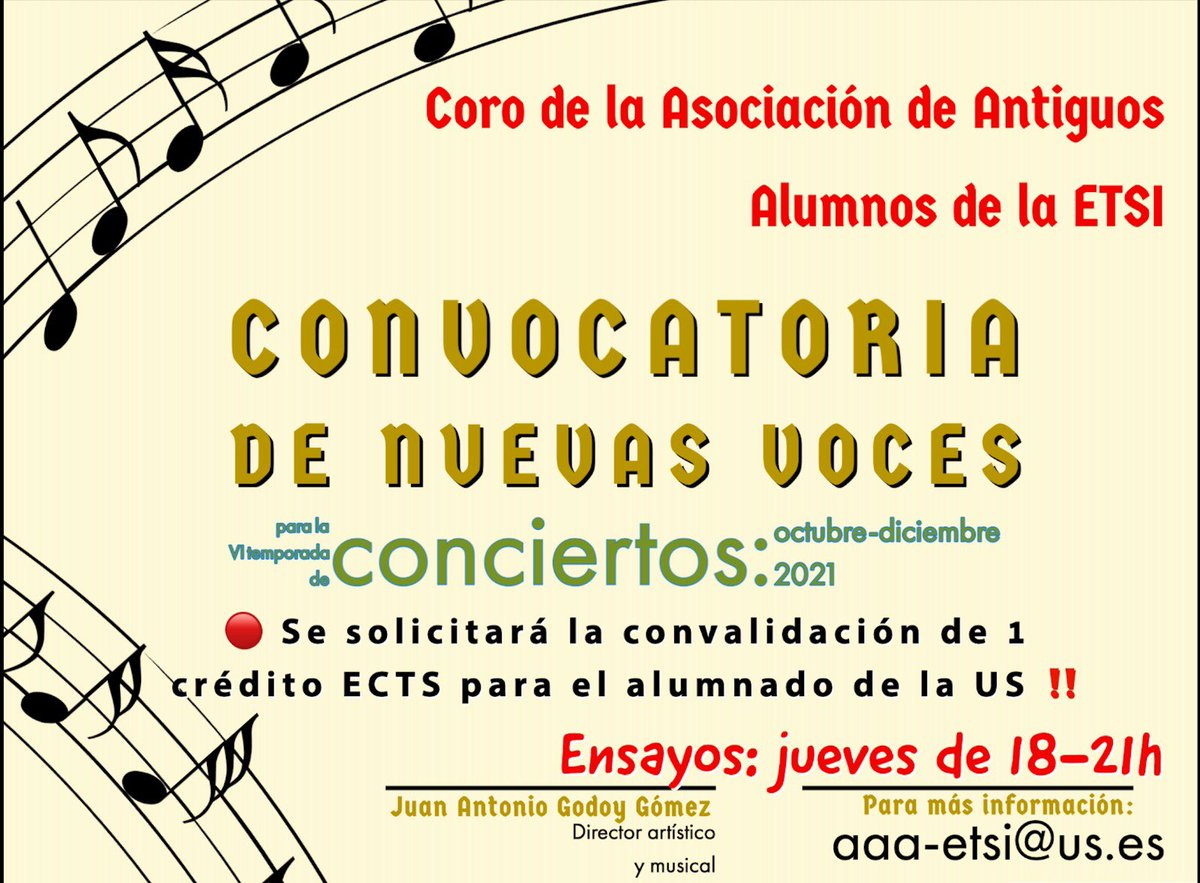 CoroyOrq_ETSI's tweet photo. 🗣️ ¿TE GUSTA CANTAR Y NO SABES DÓNDE? 🎶

🙌🏽 ¡Te esperamos para que participes con nosotros en nuestros conciertos de temporada‼️

🤔 ¿Qué hace falta? Ganas de compartir música con amigos, 👥 compromiso y estudio. 🤓 https://t.co/Bt0TEJieBd