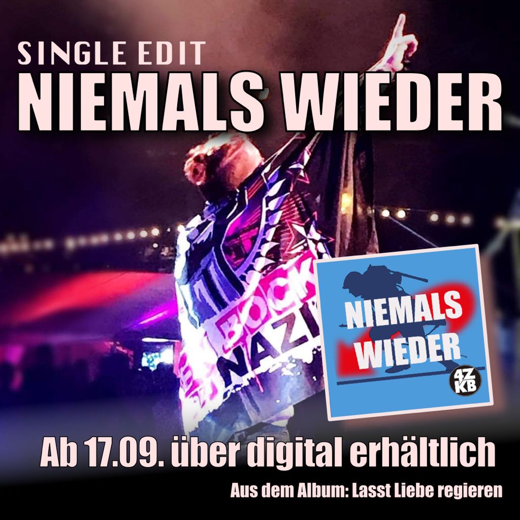 4 Zimmer Küche Bad (@4zkb_band) on Twitter photo Rechtsruck vermeiden! Wählen gehen! Niemals wieder! Nieder mit der AfD!
#4zkb #neuesingle #newsingle #wahlen #keinmillimeternachrechts #keinfussbreitdenfaschisten #keinmenschistillegal #protestsounds <a href="/fausthoch_noafd/">Faust Hoch</a> <a href="/KeinBockAufNazi/">Kein Bock Auf Nazis</a> #fcknzs #fckpgda #fckafd #wählengehen Rechtsruck vermeiden! Wählen gehen! Niemals wieder! Nieder mit der AfD!
#4zkb #neuesingle #newsingle #wahlen #keinmillimeternachrechts #keinfussbreitdenfaschisten #keinmenschistillegal #protestsounds <a href="/fausthoch_noafd/">Faust Hoch</a> <a href="/KeinBockAufNazi/">Kein Bock Auf Nazis</a> #fcknzs #fckpgda #fckafd #wählengehen