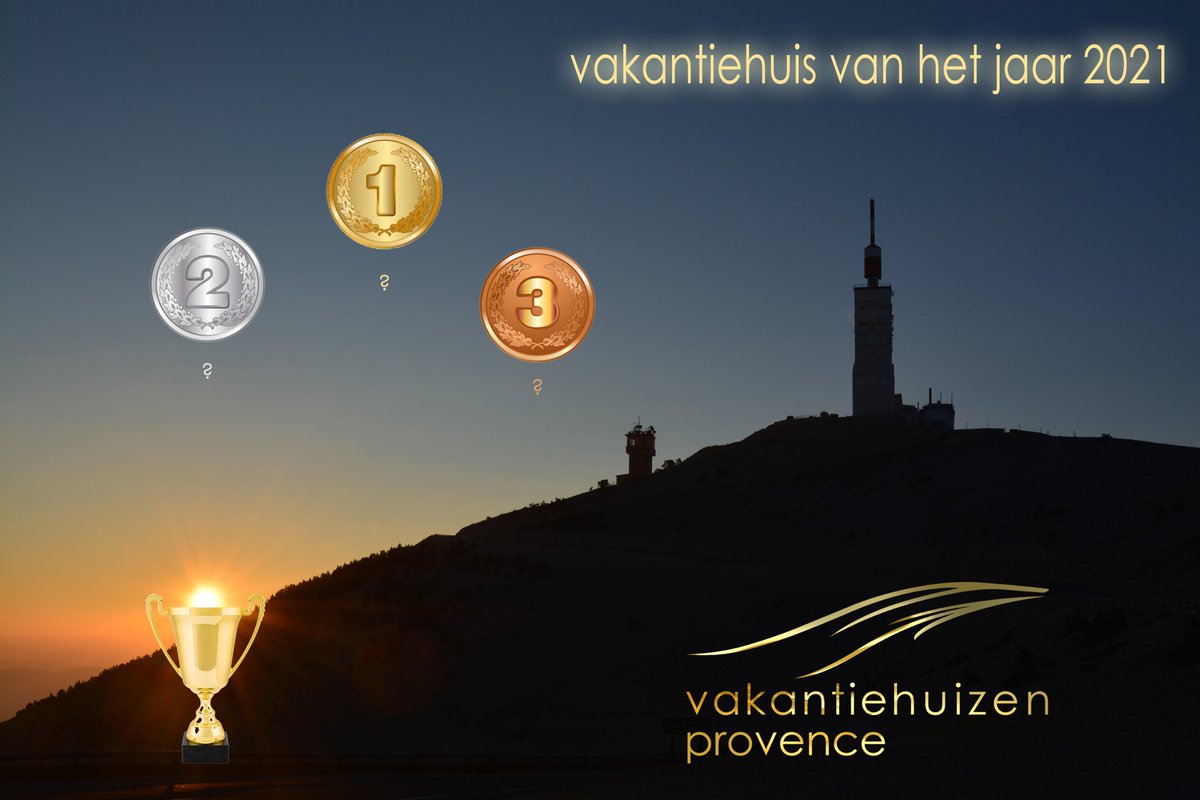 ventouximmo's tweet photo. Welke villa's strijden dit jaar voor de felbegeerde titel 'vakantiehuis van het jaar 2021'? 🏆

Er zijn reeds een recordaantal tevredenheidsenquêtes ingevuld, waarvoor dank!

Aan al onze huurders die dit nog niet mochten gedaan hebben👇
https://t.co/CVSkOtm4v7

#vakantiehuis2021 https://t.co/JwyiecHk1p