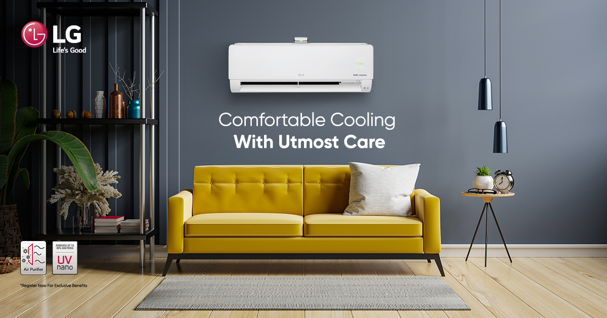 LGIndia's tweet photo. #LGAirConditioner, with its inbuilt air purifier, purifies the indoor air quality and its #UVNano technology gives 99% germ protection.
Know more on https://t.co/YVsGmRRrN2
Register now on https://t.co/mht8RMHilK for exclusive benefits
#SuperConvertible5in1 #AllInOneOneInAll https://t.co/lHioNF2PJx