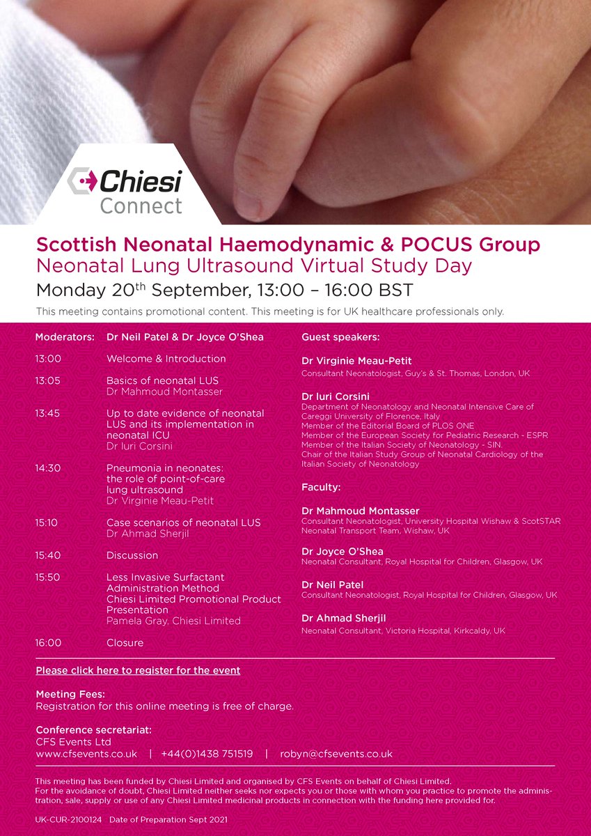 Interested in neonatal lung ultrasound and want to know more about it? Join us in this excellent webinar! 
To register: cfsevents.eventsair.com/lungultrasound…
#NeoPOCUS #POCUS #NICU #NeoTwitter