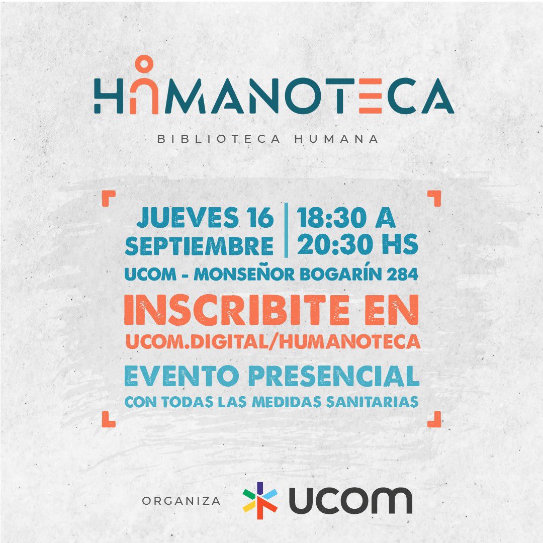 bdefelippe's tweet photo. Amigos del Twitter; Les invito a que participen de la 2da edición de la #Humanoteca! Un evento presencial donde buscamos volver a conectar e inspirar con conversaciones con libros humanos: @christinefolch, Anderson Gava, Adri Ortiz, Pepe Emategui, @criptoboi, @pescaurizab y más! https://t.co/oxRalobJQX