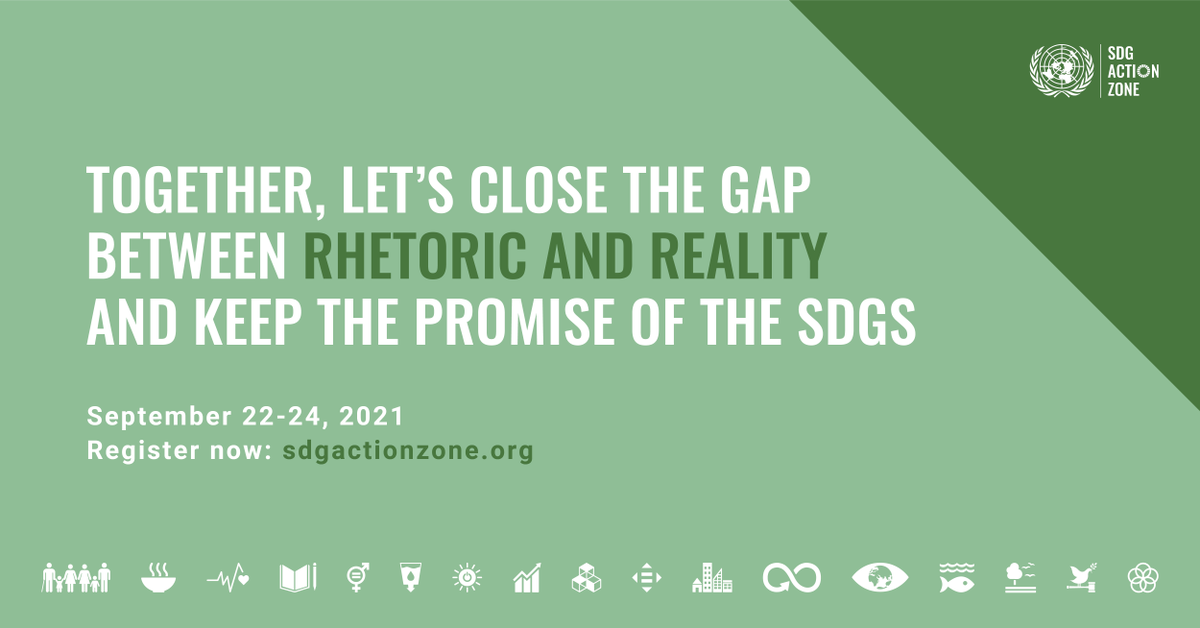 SDGActionZone's tweet photo. Get ready… the #SDGActionZone2021 is just one week away! Don’t miss your chance to be part of one of the highlights of the United Nations General Assembly, featuring urgent conversations for an urgent time. Register: https://t.co/6Wc2A9TCcg

#ForPeopleForPlanet https://t.co/aOJJbHY6Ks