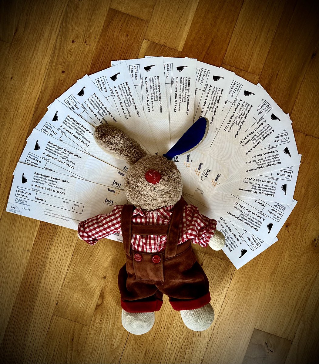 🐰 Und ab heute hofft der #influencer_hare auf eine möglichst unterbrechungsfreie und normale Saison „seiner“ #bambergersymphoniker.