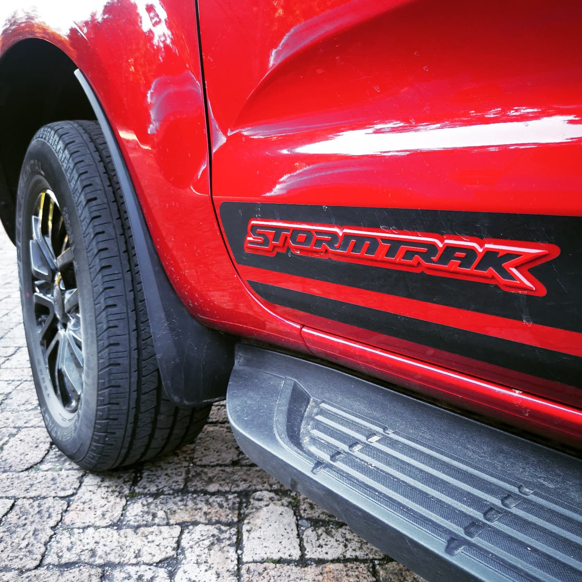 News24Motoring's tweet photo. The next special edition in the @FordSouthAfrica Ranger story is being launched this week. Called the Stormtrak, the bakkie is based on the popular Ranger WildTrak.
#Wheels24 #RangerStormTrak https://t.co/oGRi4Zunny