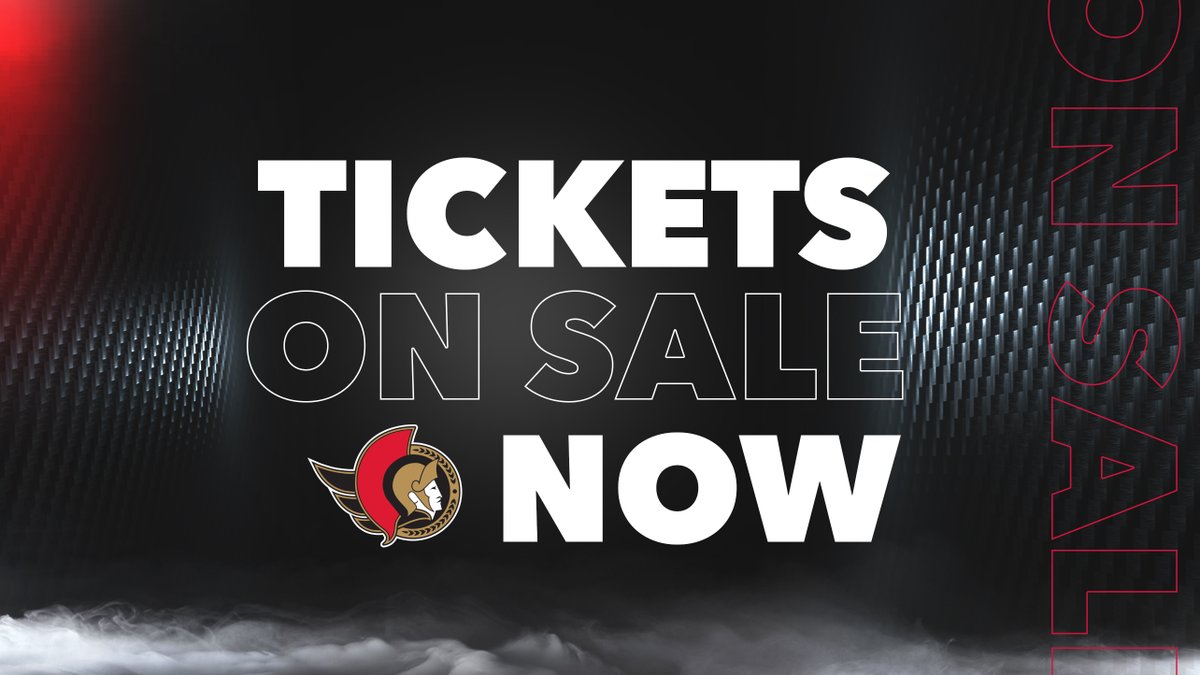 Senators's tweet photo. Single-game tickets for #Sens home games through Dec. 31 are available now‼️ 

🎟️ https://t.co/8DsNsaKM2r https://t.co/rykH6lXaku