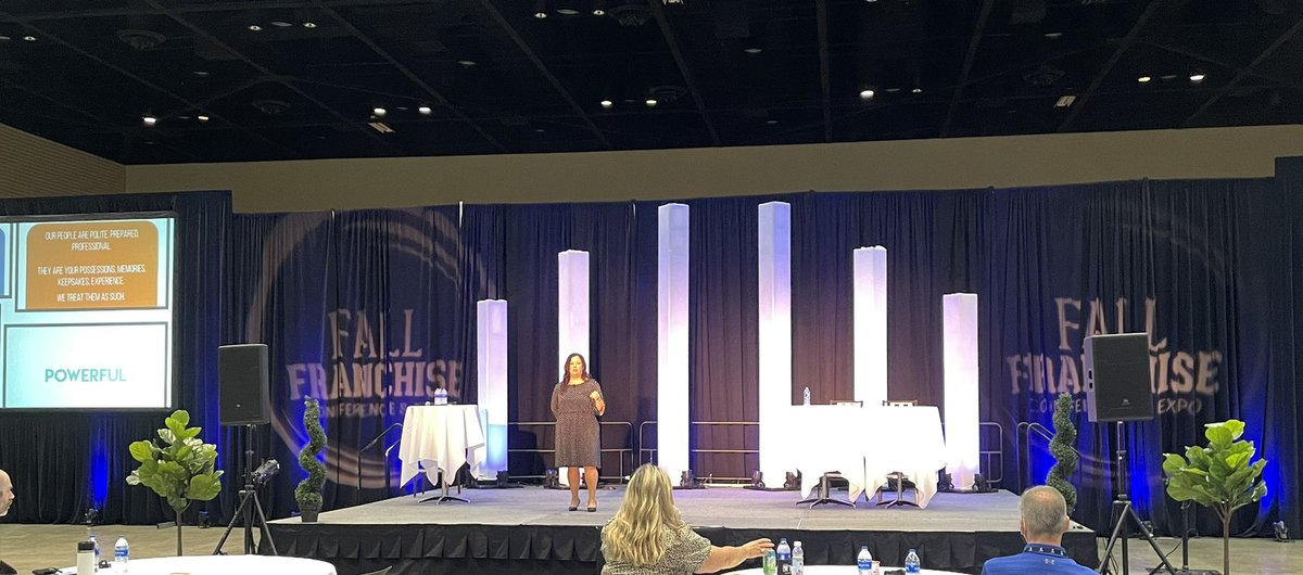 TwoMenAndATruck's tweet photo. .@DawnKroeger talking about the direction of the company branding and marketing moving forward! #TMTFFC https://t.co/9bRGw4TUpc