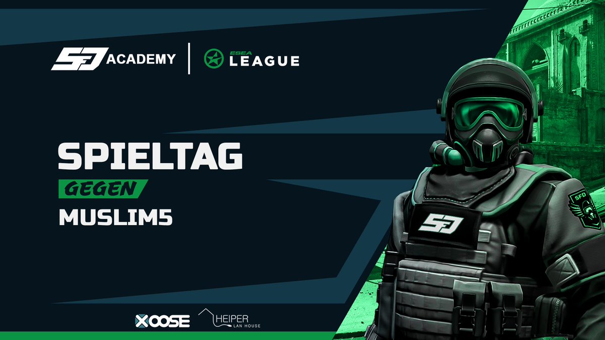 SFDGaming's tweet photo. 🍿#Matchday @ESEA #Open 🍿
➡️Weiter geht die Reise in Richtung ESEA #playoffs.... immer weiter Jungs holt euch den Sieg....#caster wanted
📺tba
🆚 #muslim5
🕰 19:30
#esea #esports #cstrike #CSGO #counterstrike #TwitchDE https://t.co/dICAhO9H3C