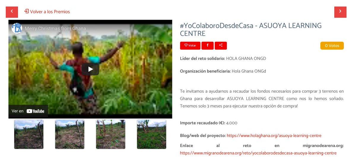 ¿Nos ayudas con tu VOTO y compartiendo esta publicación? GRACIAS premios.migranodearena.org/categoria/257/