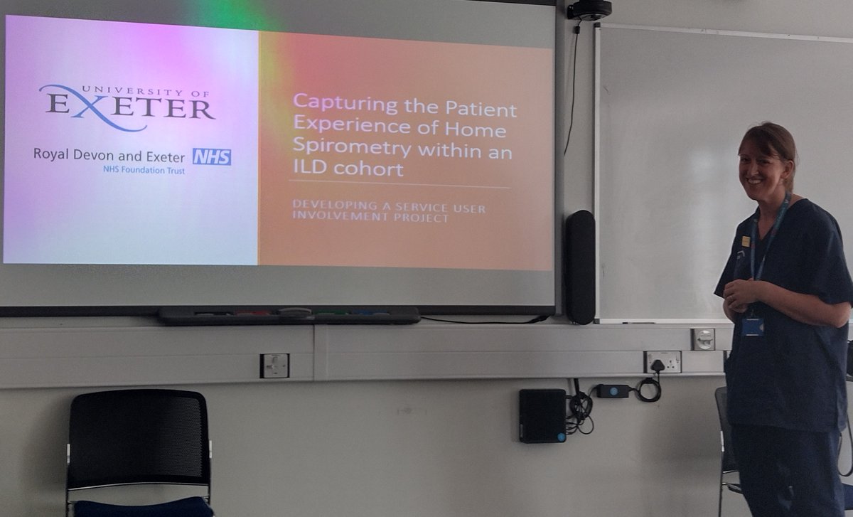 Prof. Anne-Marie Russell ๐๏ธโ๏ธโ๏ธ (@anmari_russell) on Twitter photo great to hear the lovely Jess Mandizha <a href="/Exeter_ILD/">Exeter Interstitial Lung Disease Team ๐</a> @RDEhospitals presenting valuable #patientcentred work on home #spirometry for those with #ILD Great work happening in the #ERIC #Respiratory NIHR70@70 unit @NIHRcommunity <a href="/SocietyExeter/">Exeter Respiratory Medicine Society</a> great to hear the lovely Jess Mandizha <a href="/Exeter_ILD/">Exeter Interstitial Lung Disease Team ๐</a> @RDEhospitals presenting valuable #patientcentred work on home #spirometry for those with #ILD Great work happening in the #ERIC #Respiratory NIHR70@70 unit @NIHRcommunity <a href="/SocietyExeter/">Exeter Respiratory Medicine Society</a>