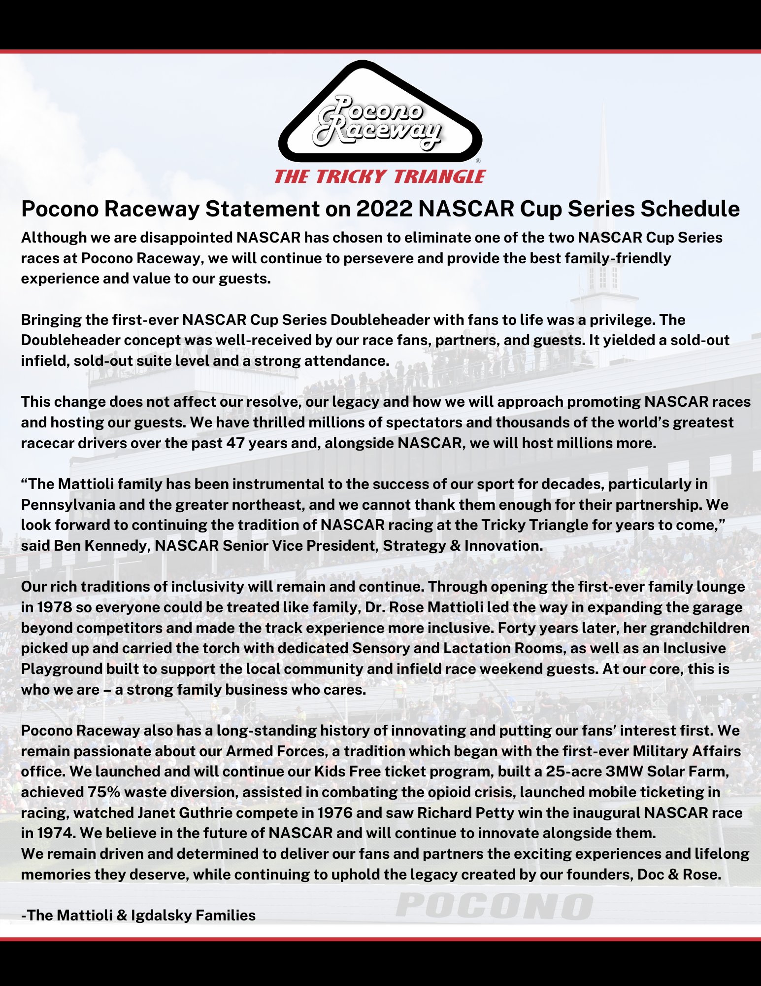 Pomona Raceway Schedule 2022 Pocono Raceway On Twitter: "News: The Nascar Cup Series Will Return To Pocono  Raceway On July 24, 2022. Read Our Full Statement On The 2022 @Nascar  Schedule Below. Full Statement: Https://T.co/Mf61A5I192  Https://T.co/Y6Xfswv7F6" /