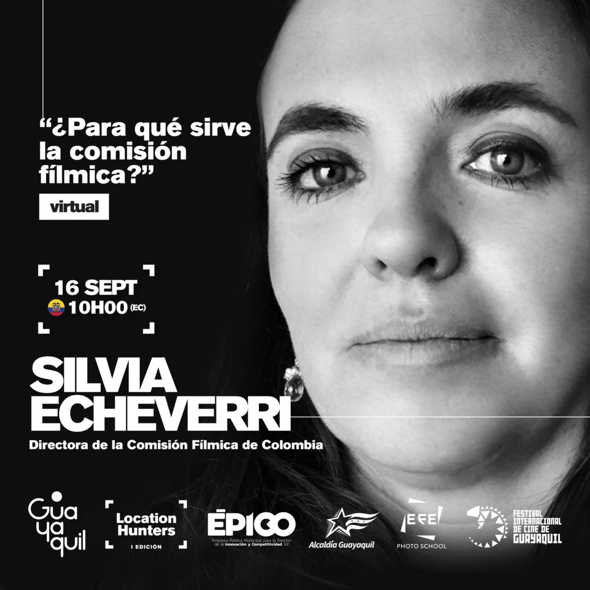 MarcaGuayaquil's tweet photo. ¿Para qué sirve una comisión fílmica? Silvia Echeverri, directora de la Comisión Fílmica Colombiana nos cuenta desde su experiencia la importancia de las comisiones fílmicas.

Para participar de la charla regístrate aquí: https://t.co/hzCwCs94Gf

#GuayaquilLocationHunters https://t.co/5kQtq4gkiP