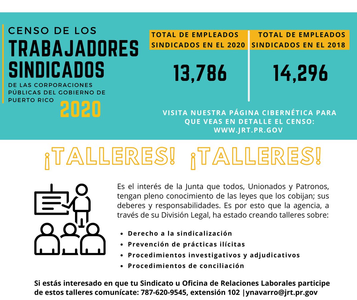 JuntaRelTrabajo's tweet photo. Les compartimos la primera edición de la Junta te comunica. Un espacio usaremos para comunicarles sucesos de nuestra agencia, que entendemos pueden ser de su interés. El fin es mantenerlos al tanto y que sepan que la JRT escucha y atiende a Unionados y Patronos. ¡Compártelo! https://t.co/vWkMmEpVSU
