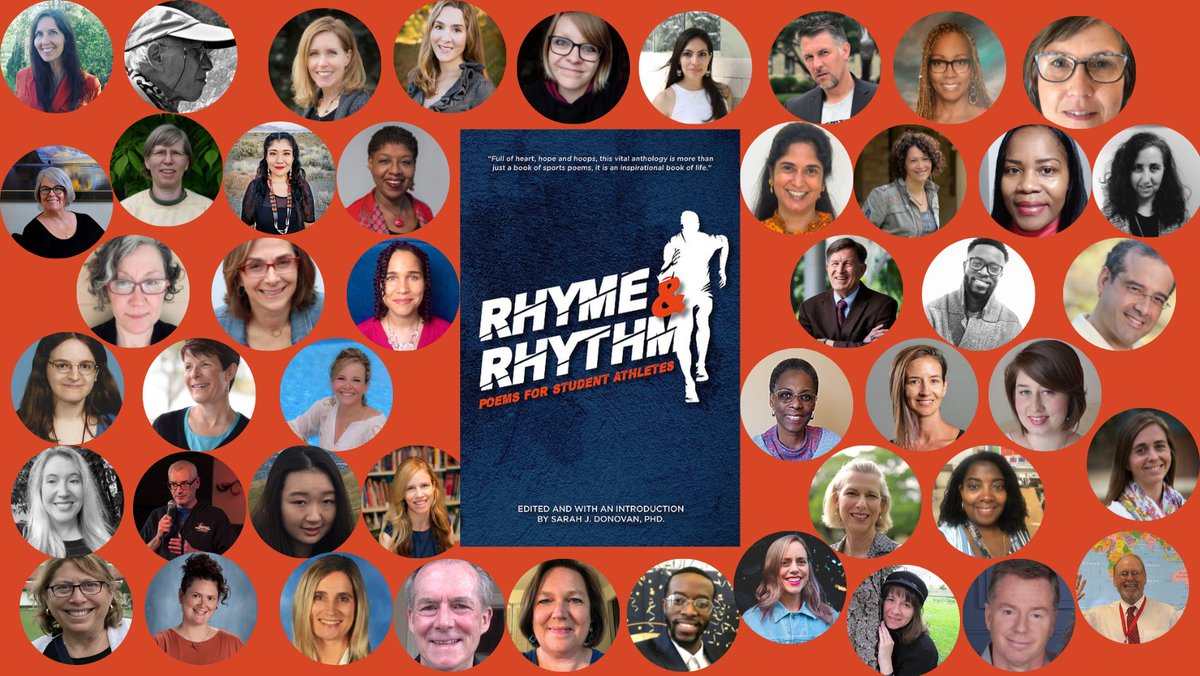 Education. Education. Education. Proud to be amongst this team of diverse poets in @SarahJDonovan9's RHYME & RHYTHM: POEMS FOR STUDENT ATHLETES, a sestina co-written w/ @AbuBility & @LBility @fairfieldu @writingproject @ncte 'Ndoh ah fuuuhyenh dee' - Soccer is life.