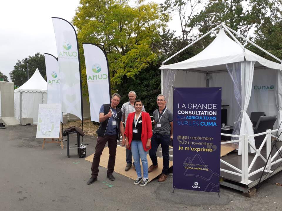 FRcumaOuest's tweet photo. Space JOUR 2 - ÉQUIPE 2, on vous attend en extérieur au stand F16 pour discuter #actualité #emploi et faire découvrir les #projetscollectifs du réseau #cumaOuest #cuma https://t.co/FmfkNjX0pO