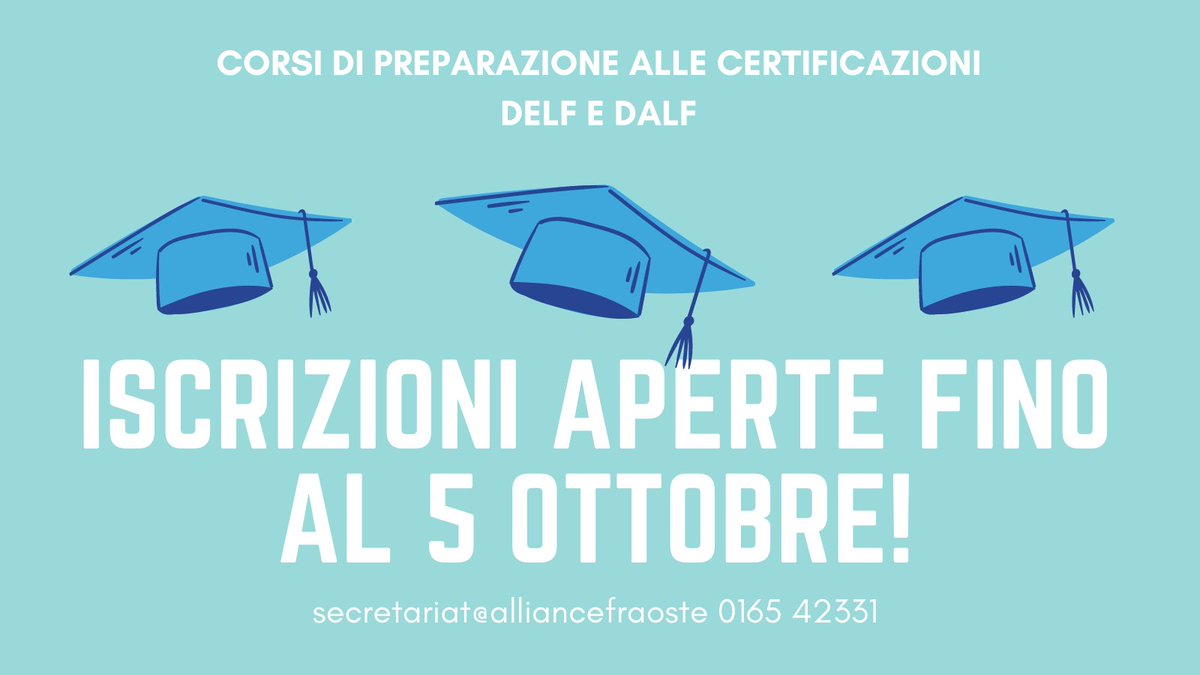 Le iscrizioni sono aperte! #afaoste