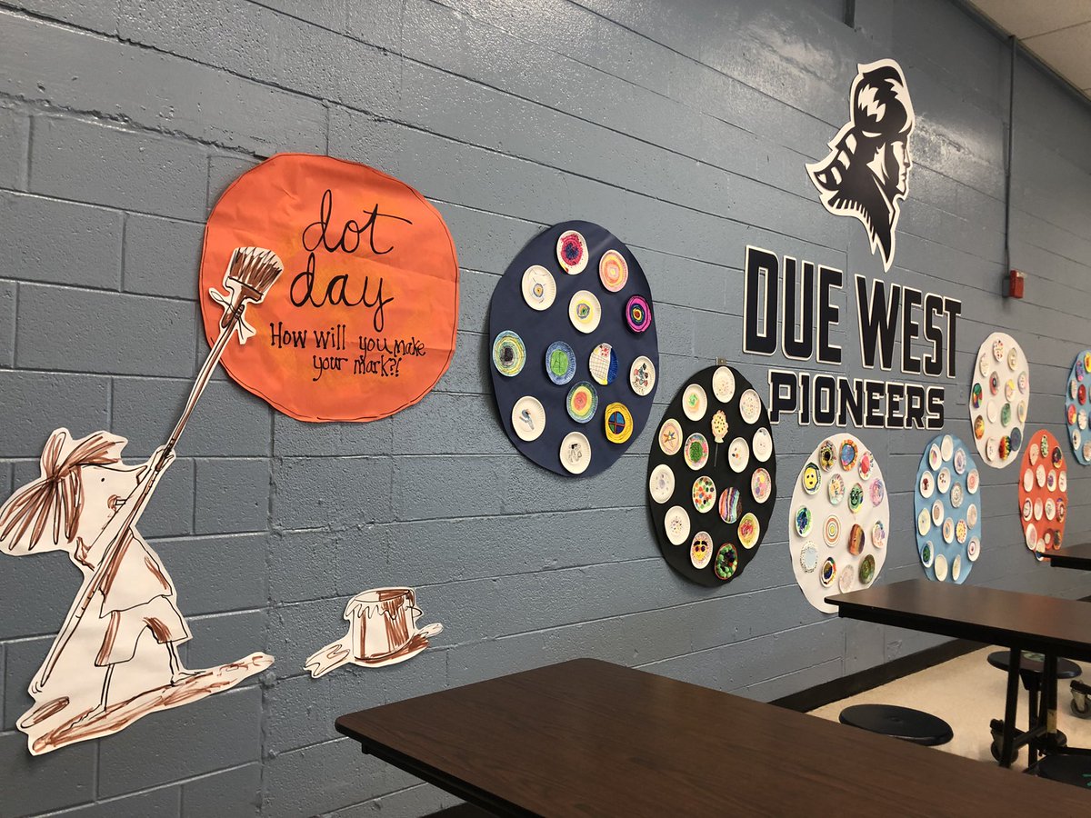 duewest_library's tweet photo. #dotday Inspired by the book! Celebrating creativity, courage, and collaboration at Due West! https://t.co/qpbjgWOHTc @DotClubConnect https://t.co/D8xr9t0DWi