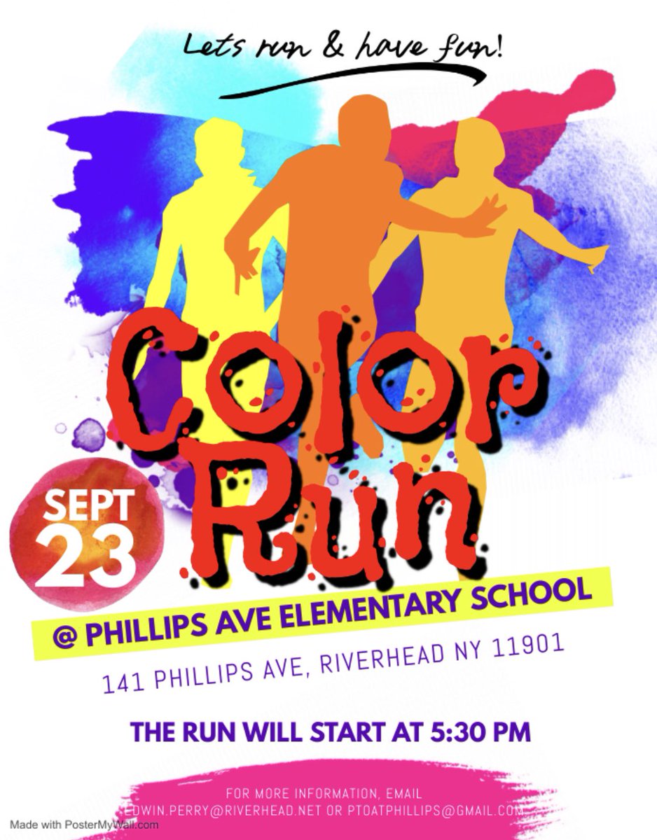 CoachPerry_PE's tweet photo. We are excited to announce our first Color Run here at Phillips!! @PhillipsAveElem https://t.co/1TdUxbTt2N