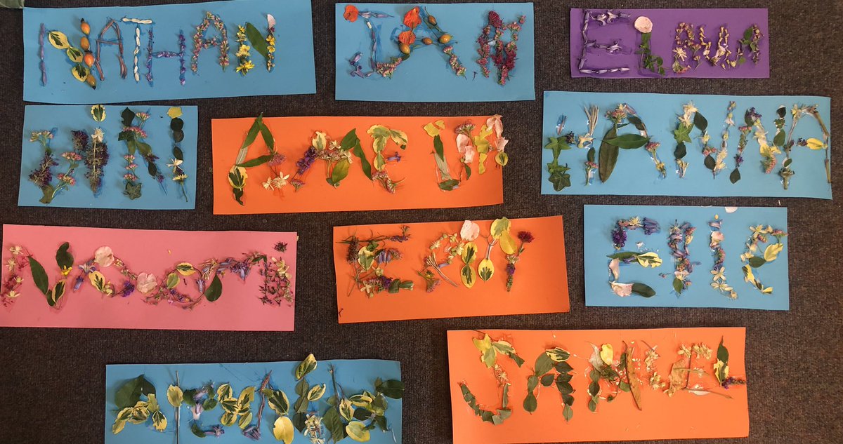 st_marys_leith's tweet photo. P1/2 had great time with their buddies today. They read us stories and displayed our school value KINDNESS 💗! Then we decorated our names using natural materials from our school gardens! 🍃 🍁 https://t.co/ai9marajh8