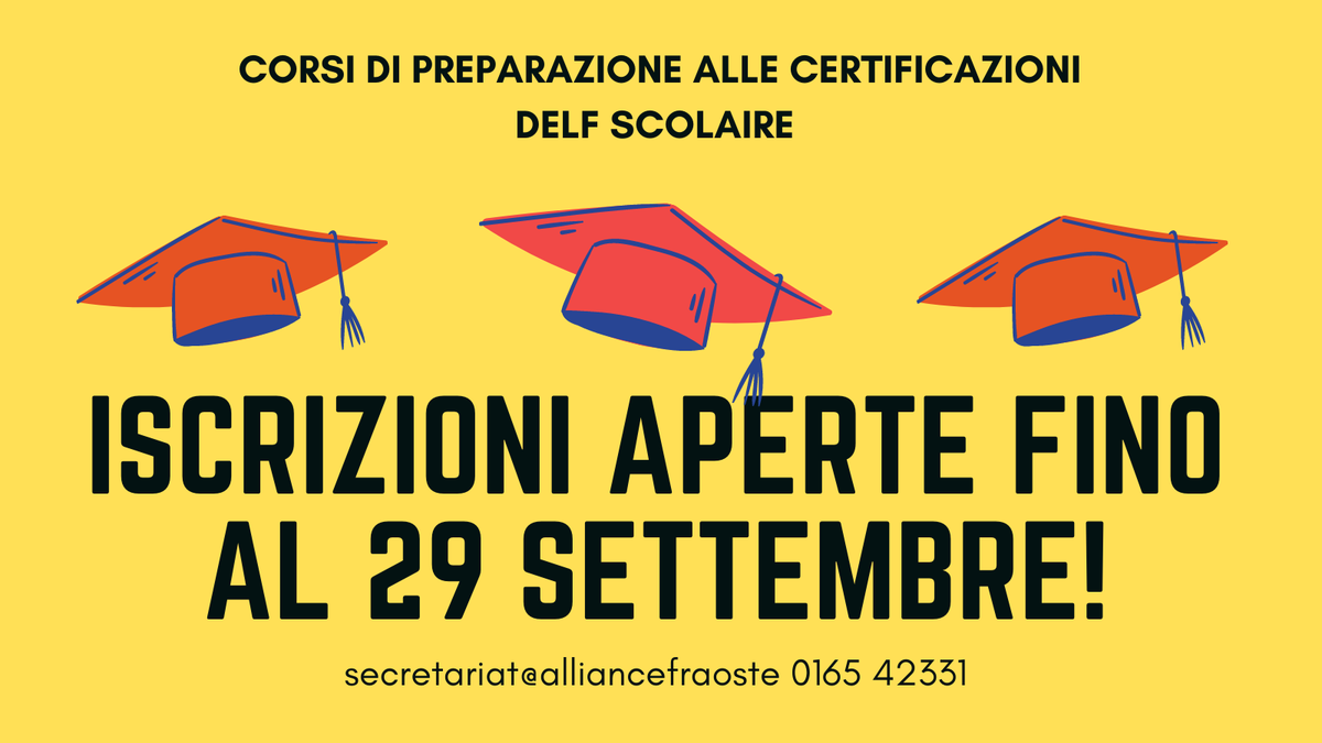 Manca poco! DELF SCOLAIRE #afaoste