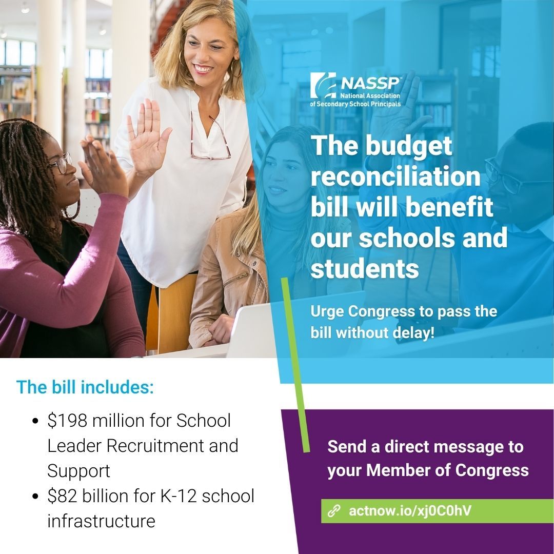 I support the $198 million in funding for school leader recruitment, PD, and support being proposed in the budget reconciliation bill. @RepSlotkin <a href="/SenStabenow/">Sen. Debbie Stabenow</a> <a href="/SenGaryPeters/">Senator Gary Peters</a> please support K-12 schools and pass this legislation!