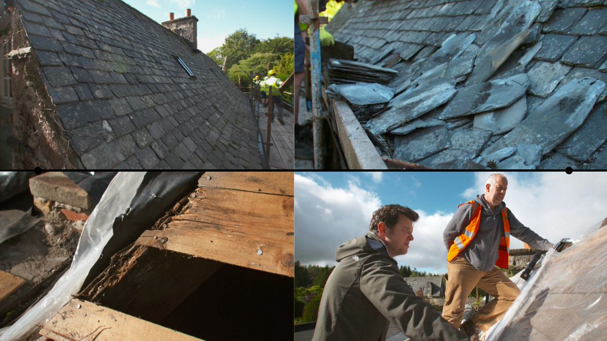 Not only have Iain and Jenny made the difficult decision to lose the original slate roof, but their tight budget is ebbing away #GrandDesigns