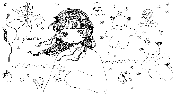 doodling on ms paint <3 
