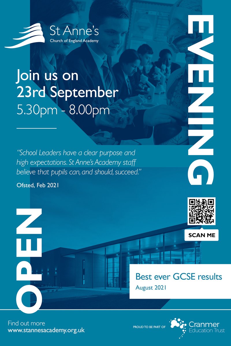 StAnnesAcademy's tweet photo. Another school visit for Mrs Summerscales &amp; Mrs Howard today. This time @OLSP_Heywood discussing our Open Evening to yr 6 students. Join us on Thurs 23/9/21 5.30pm – 8.00pm! We can’t wait to meet you.

https://t.co/kYK8246UPA
 
@CranmerTrust #thebestforeveryone https://t.co/qb6JL41CNL