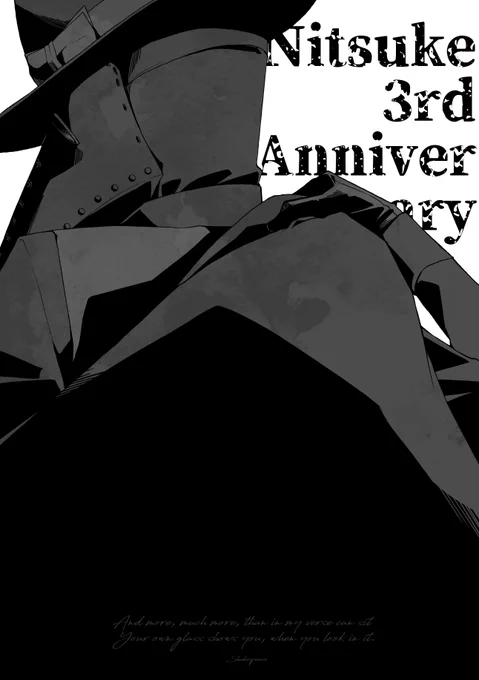 祝3周年
#NitsukeArt 