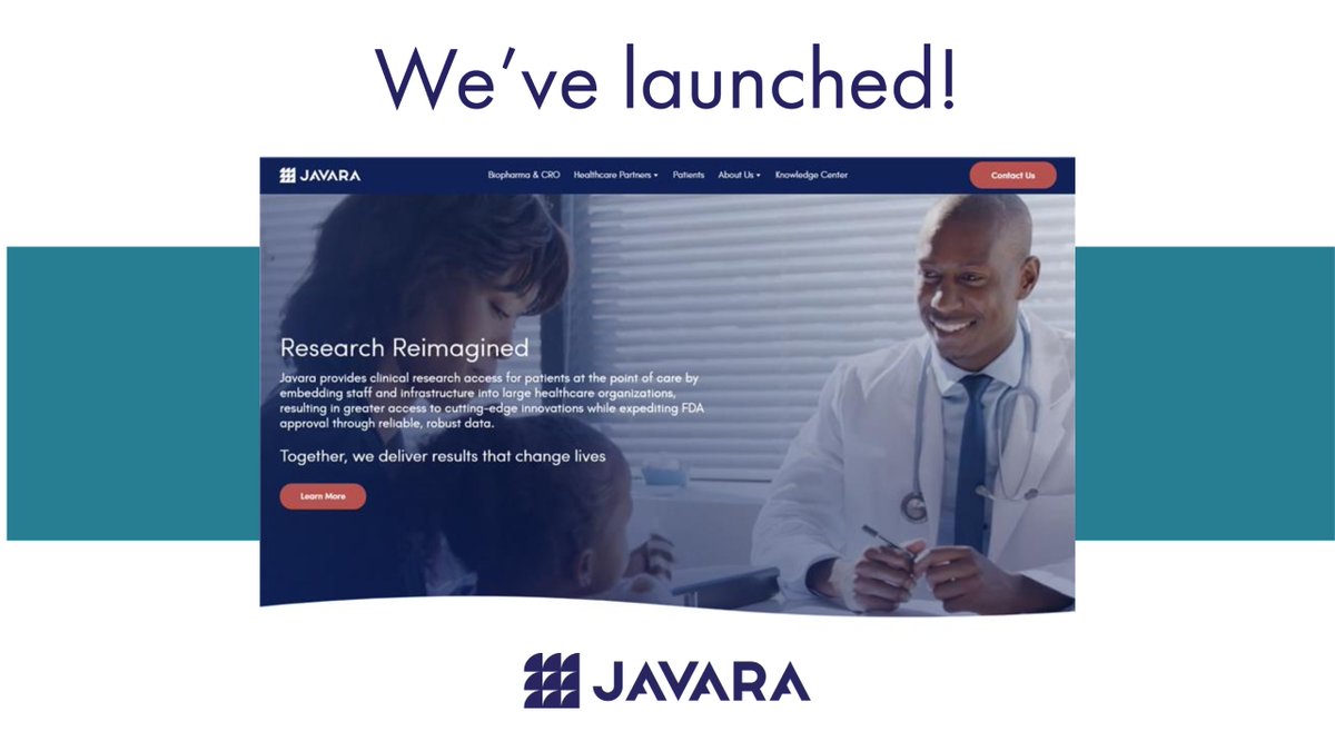 javararesearch's tweet photo. We are thrilled to announce the #launch of our new website, with optimized user experiences and elevated content for our customers, partners, and patients! https://t.co/XVM2Bj0cpL

Thank you @agencyhabitat for helping us tell the Javara story. #researchreimagined https://t.co/lbx3g1ym4Z