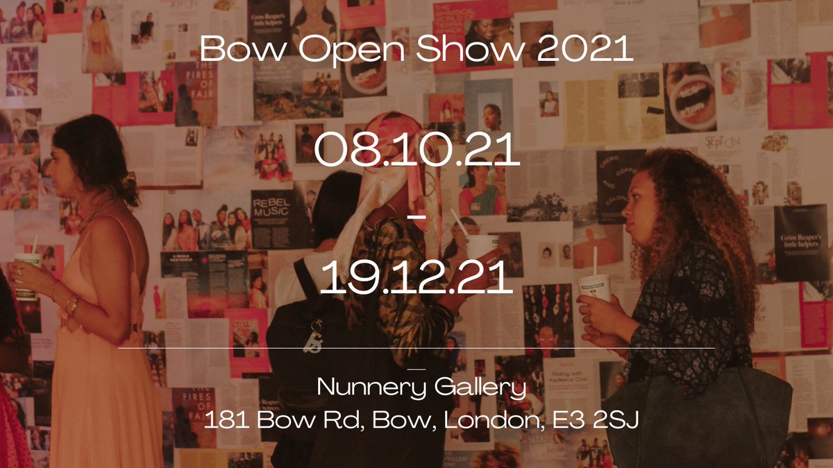 BowArts's tweet photo. We’re excited for the annual #BowOpen curated by artist and @galdemzine founding member, Leyla Reynolds. See 24 Bow Arts studio artists respond to her title Aboutface: regroup, reorganise, reimagine.
On view at the #nunnerygallery: 8 October-19 December
https://t.co/6BV7OJJmKp https://t.co/NPJCc27W6t