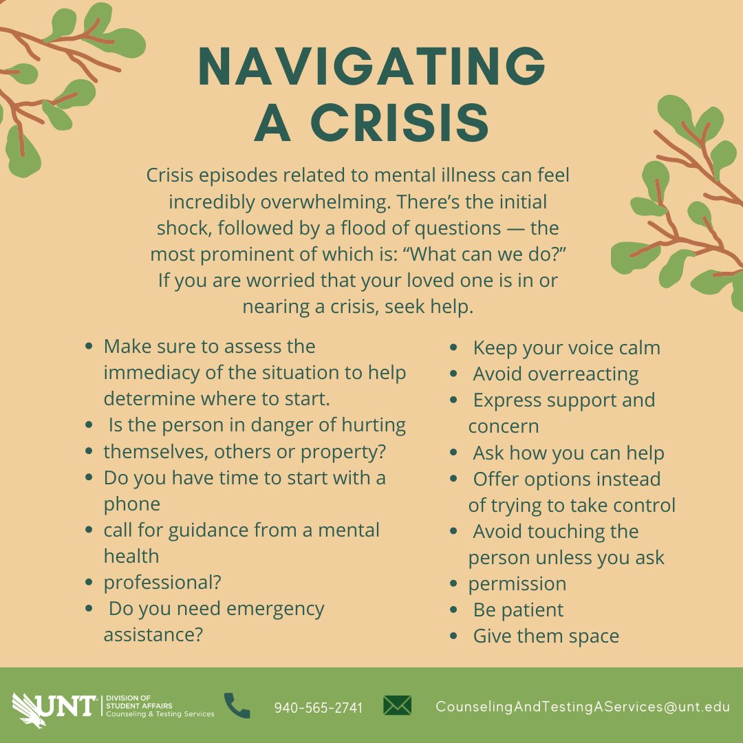 UNTCounseling (@unt_counseling) on Twitter photo September is #SuicidePreventionMonth. We hope to spread awareness for this often stigmatized topic and equip you with the information necessary to be prepared for a crisis situation. This month we are together for mental health. Never be afraid to reach out.
<a href="/NAMICommunicate/">NAMI</a> September is #SuicidePreventionMonth. We hope to spread awareness for this often stigmatized topic and equip you with the information necessary to be prepared for a crisis situation. This month we are together for mental health. Never be afraid to reach out.
<a href="/NAMICommunicate/">NAMI</a>