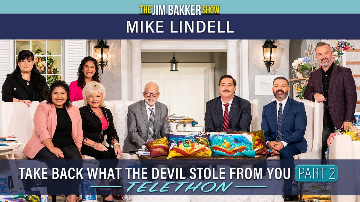 give_jam's tweet photo. Pastor Jim and Lori Bakker discuss restoration and current events with special guest Mike Lindell.

https://t.co/NLEmHWOE1x https://t.co/enFerwnQCV