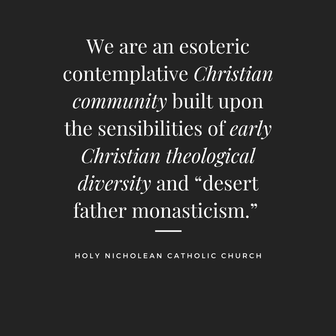 NicholeanChurch's tweet photo. We are an esoteric contemplative Christian community.

#catholic #esoteric #paranormal #demonology #virtualchurch https://t.co/yhDp727ABJ